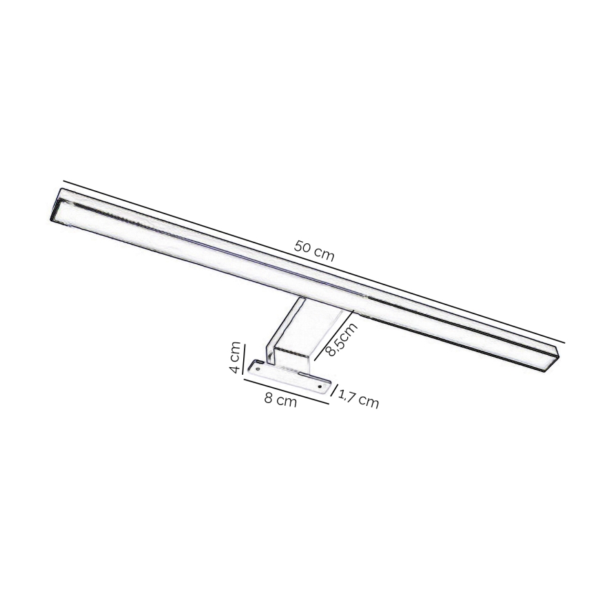 ONLI - Kylpyhuoneen LED-peilivalo NEMO LED/5,5W/230V 4000K 50 cm IP44 mattakromi