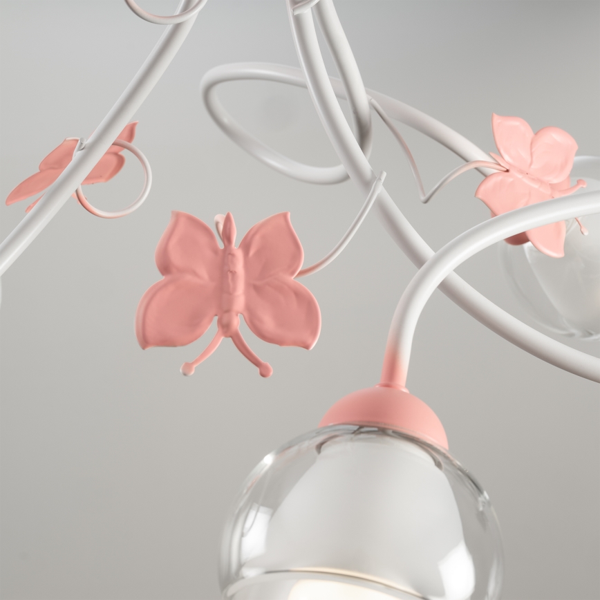 ONLI - Lasten kattokruunu BUTTERFLY 3xE14/6W/230V