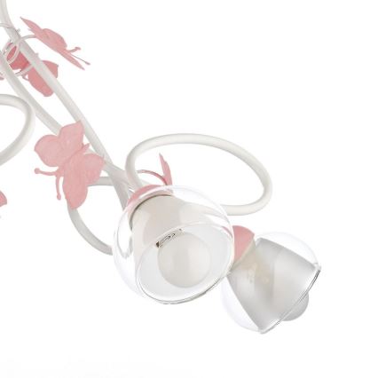 ONLI - Lasten kattokruunu BUTTERFLY 5xE14/6W/230V