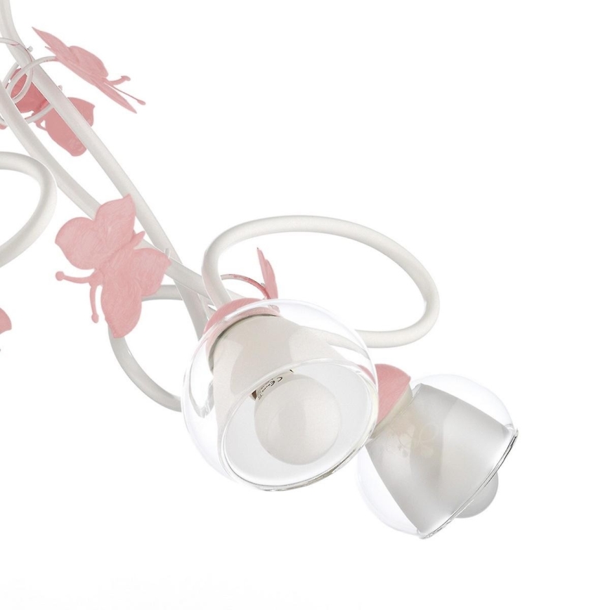 ONLI - Lasten kattokruunu BUTTERFLY 5xE14/6W/230V