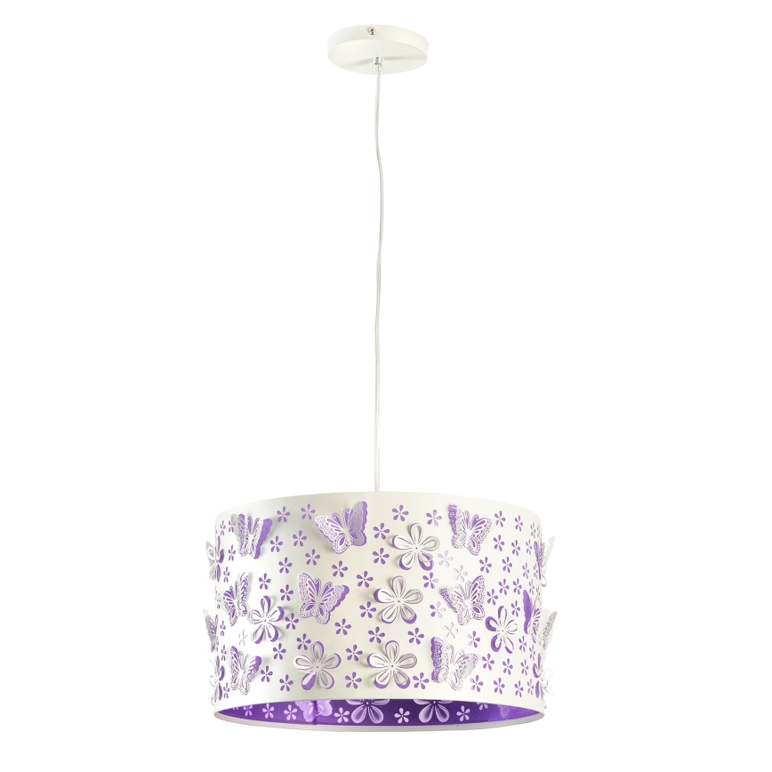 ONLI - Lasten kattokruunu TITILLA 1xE27/22W/230V violetti/valkoinen