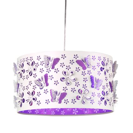 ONLI - Lasten kattokruunu TITILLA 1xE27/22W/230V violetti/valkoinen