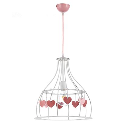 ONLI - Lasten kattokruunu TITTA 1xE27/22W/230V vaaleanpunainen