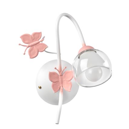 ONLI - Lasten seinävalaisin BUTTERFLY 1xE14/6W/230V