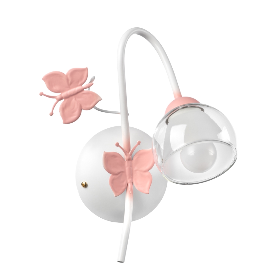 ONLI - Lasten seinävalaisin BUTTERFLY 1xE14/6W/230V