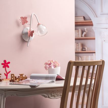 ONLI - Lasten seinävalaisin BUTTERFLY 1xE14/6W/230V