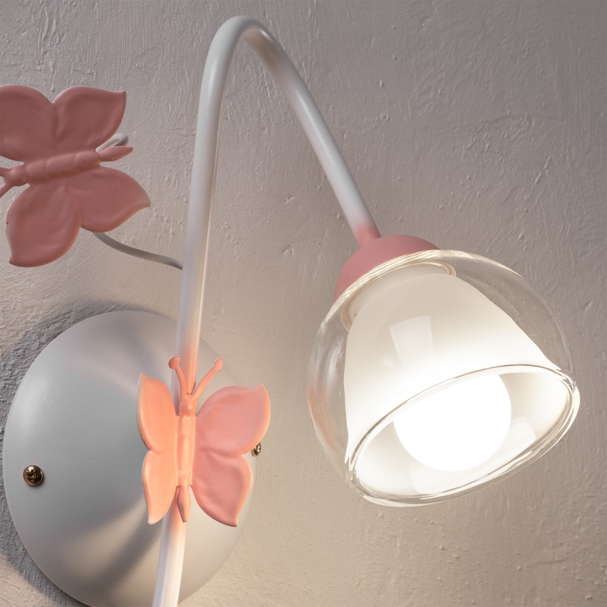 ONLI - Lasten seinävalaisin BUTTERFLY 1xE14/6W/230V