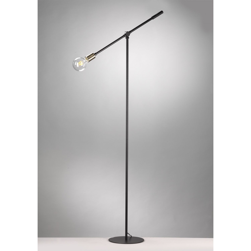 ONLI - Lattialamppu ASTE 1xE27/15W/230V musta/kulta