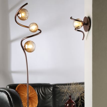 ONLI - Lattialamppu FRIDA 3xG9/10W/230V kupari