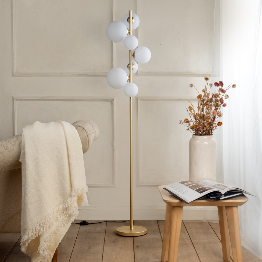 ONLI - Lattialamppu PALOMA 7xG9/10W/230V kulta