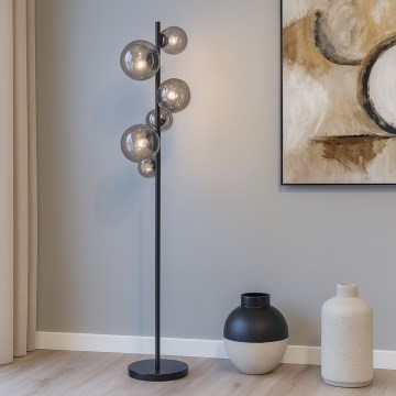 ONLI - Lattialamppu PALOMA 7xG9/10W/230V musta/savuinen