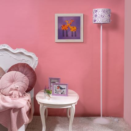 ONLI - Lattialamppu TITILLA 1xE27/22W/230V violetti/valkoinen