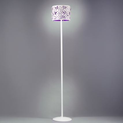 ONLI - Lattialamppu TITILLA 1xE27/22W/230V violetti/valkoinen