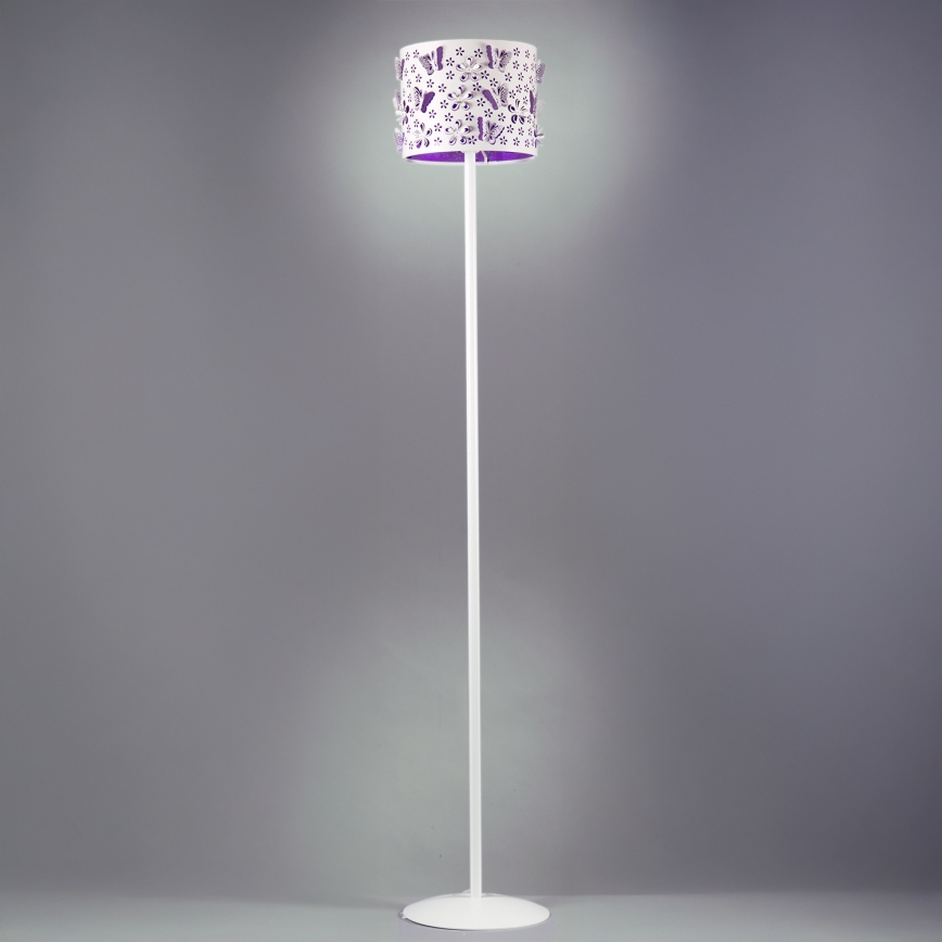 ONLI - Lattialamppu TITILLA 1xE27/22W/230V violetti/valkoinen