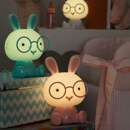ONLI - LED-himmennettävä lasten yövalo PUPPIES LED/3W/230V 22 cm pupu/sininen