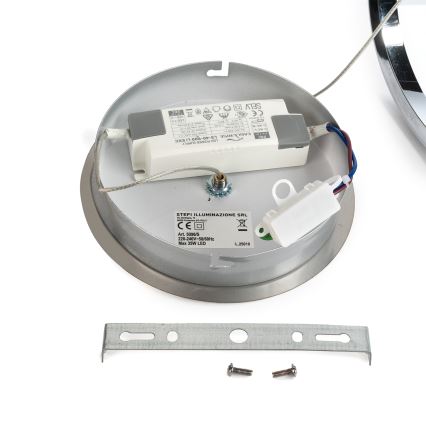 ONLI - LED-kattokruunu johdossa LOOP LED/40W/230V 4000K kiiltävä kromi