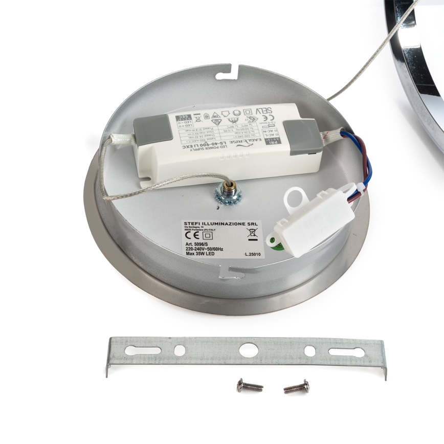 ONLI - LED-kattokruunu johdossa LOOP LED/40W/230V 4000K kiiltävä kromi