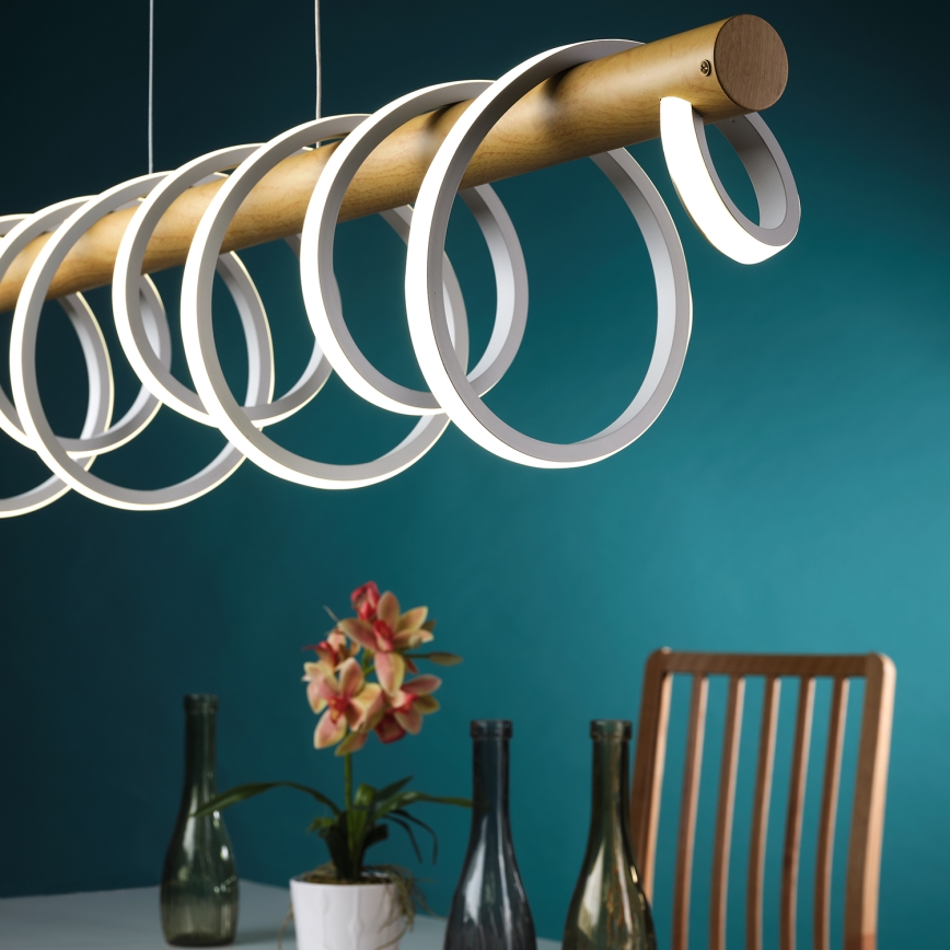 ONLI - LED-kattokruunu johdossa NILO LED/70W/230V 4000K ruskea/valkoinen