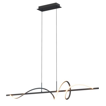 ONLI - LED-kattokruunu johdossa TWIST LED/30W/230V 4000K musta