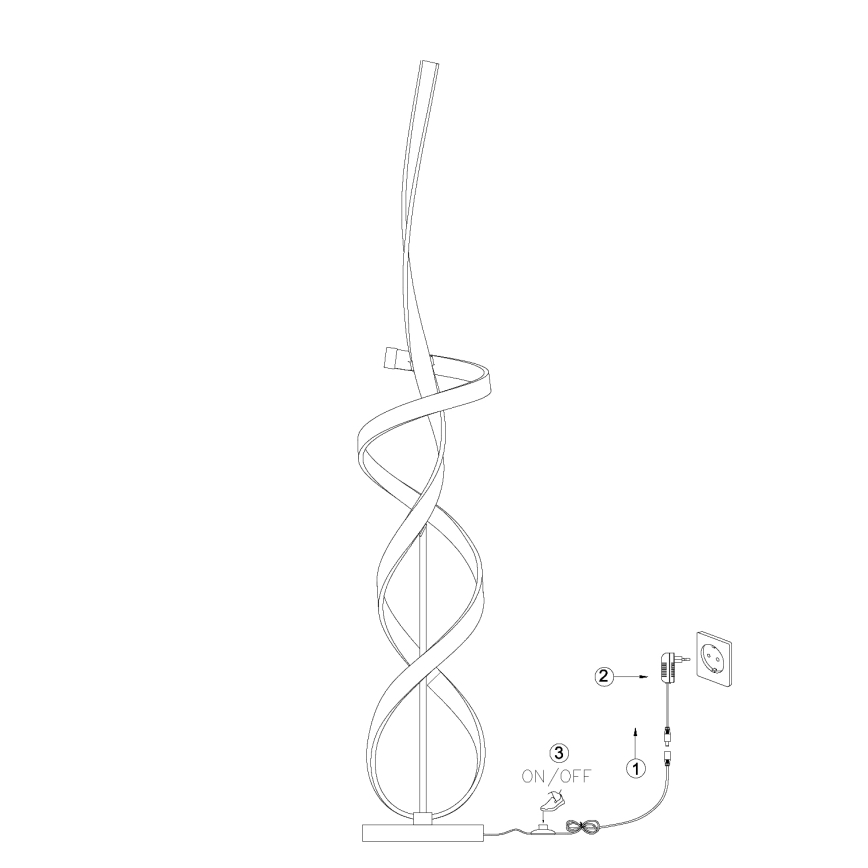 ONLI - LED-lattiavalaisin KIRA LED/31W/230V 4000K kulta