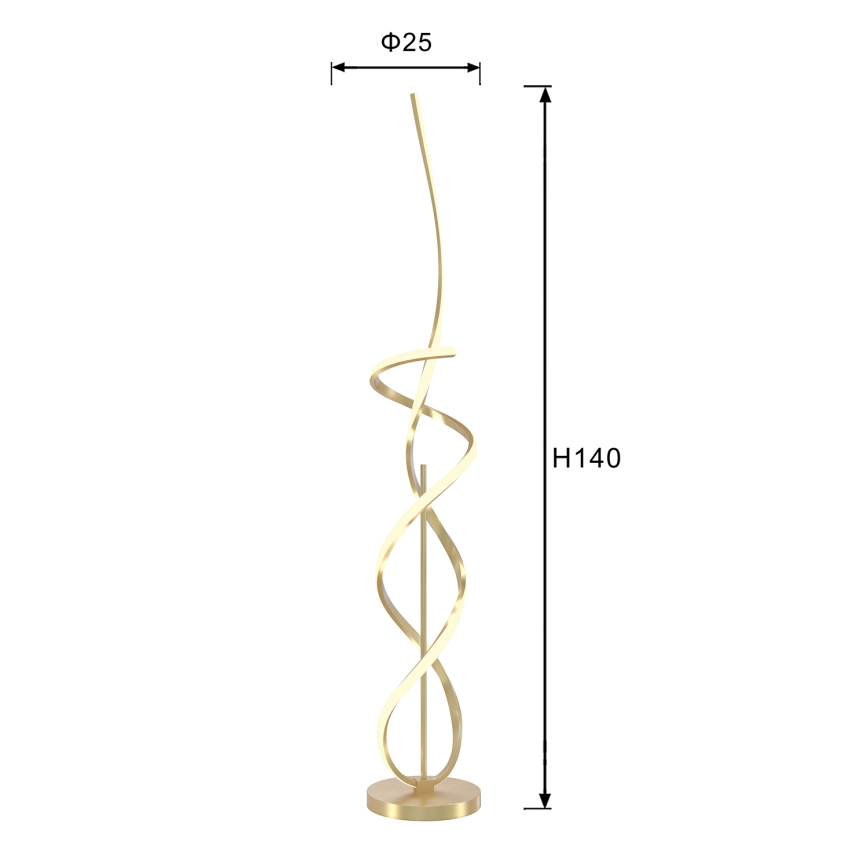 ONLI - LED-lattiavalaisin KIRA LED/31W/230V 4000K kulta