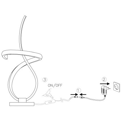ONLI - LED-pöytävalaisin KIRA LED/12W/230V 4000K 38,5 cm kulta