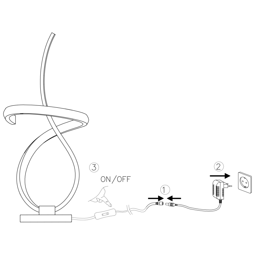 ONLI - LED-pöytävalaisin KIRA LED/12W/230V 4000K 38,5 cm kulta