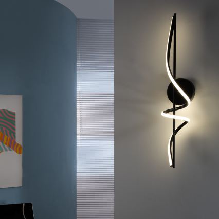 ONLI - LED-seinävalaisin TWIST LED/25W/230V 4000K musta