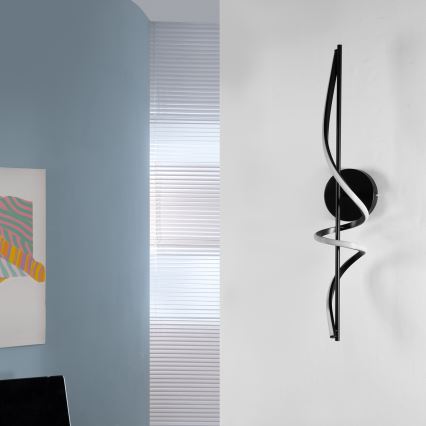 ONLI - LED-seinävalaisin TWIST LED/25W/230V 4000K musta