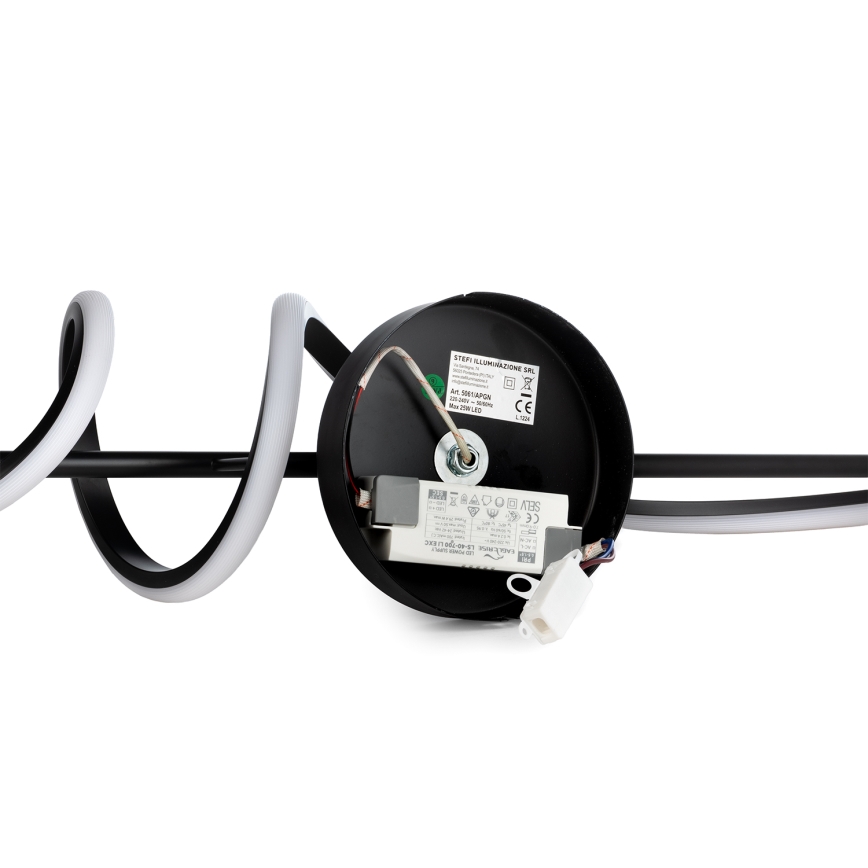 ONLI - LED-seinävalaisin TWIST LED/25W/230V 4000K musta