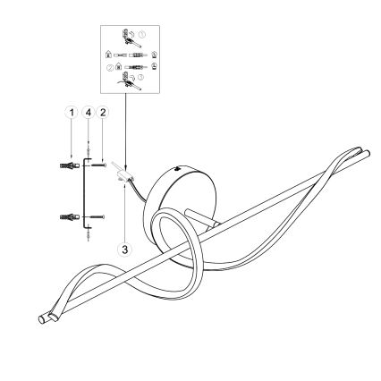 ONLI - LED-seinävalaisin TWIST LED/25W/230V 4000K musta