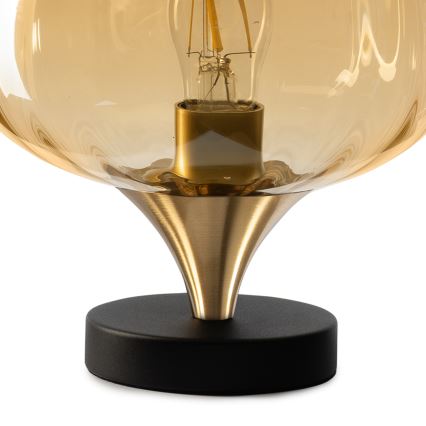 ONLI - Pöytälamppu ELIDE 1xE27/15W/230V musta/kupari