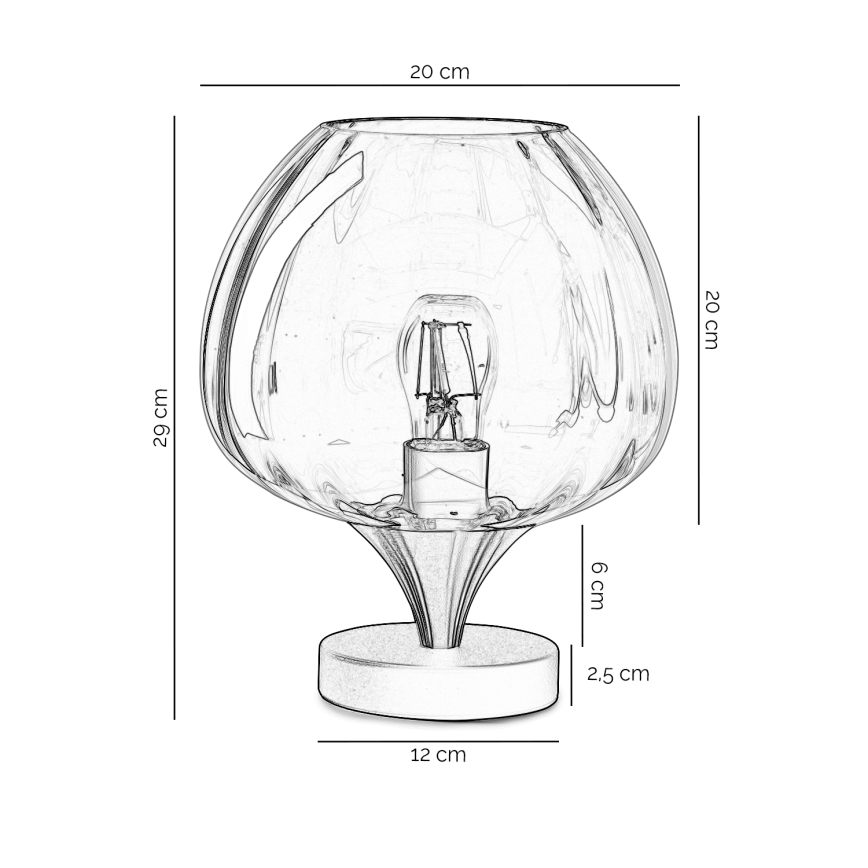 ONLI - Pöytälamppu ELIDE 1xE27/15W/230V musta/kupari