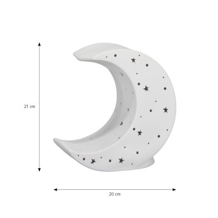 ONLI - Pöytälamppu PORCELLANA 1xE14/6W/230V 21 cm kuu
