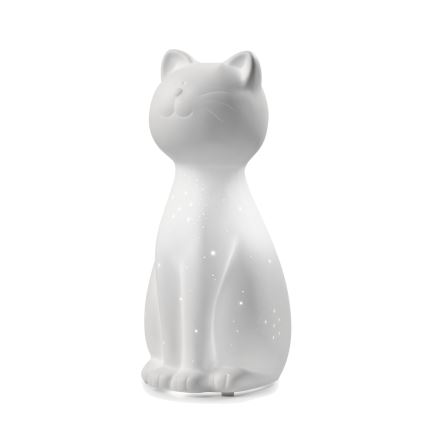 ONLI - Pöytälamppu PORCELLANA 1xE14/6W/230V 27,2 cm kissa