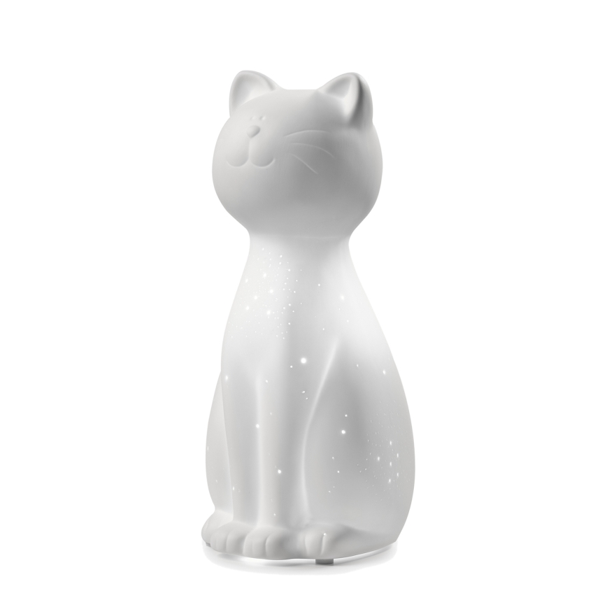 ONLI - Pöytälamppu PORCELLANA 1xE14/6W/230V 27,2 cm kissa