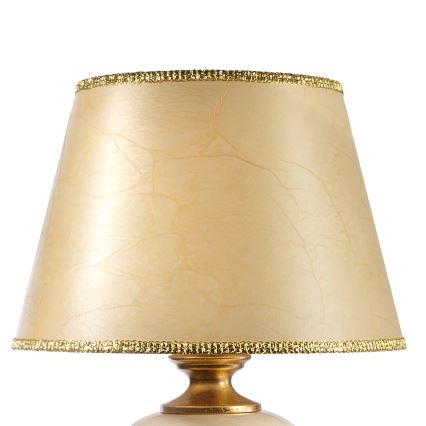 ONLI - Pöytävalaisin AMADEUS 1xE27/15W/230V 72 cm beige/kulta