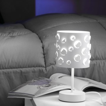 ONLI - Pöytävalaisin BOLLICINE 1xE14/6W/230V 22 cm valkoinen