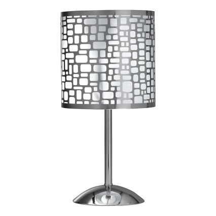 ONLI - Pöytävalaisin BRUCE 1xE27/15W/230V 40 cm mattakromi