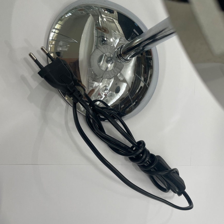 ONLI - Pöytävalaisin BRUCE 1xE27/15W/230V 40 cm mattakromi