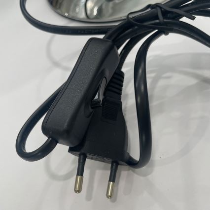 ONLI - Pöytävalaisin BRUCE 1xE27/15W/230V 40 cm mattakromi