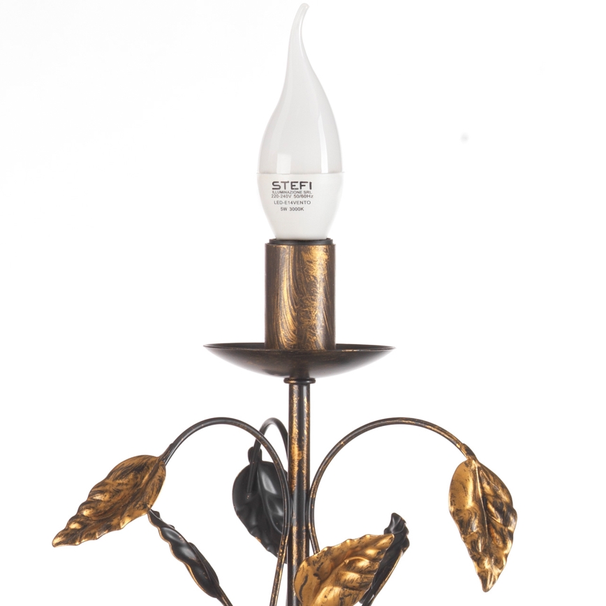 ONLI - Pöytävalaisin COLLANA 1xE14/6W/230V 40 cm pronssi