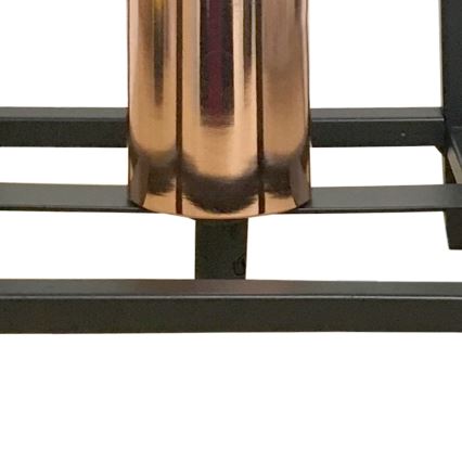 ONLI - Pöytävalaisin FLOKI 1xE27/15W/230V 20 cm musta/kupari