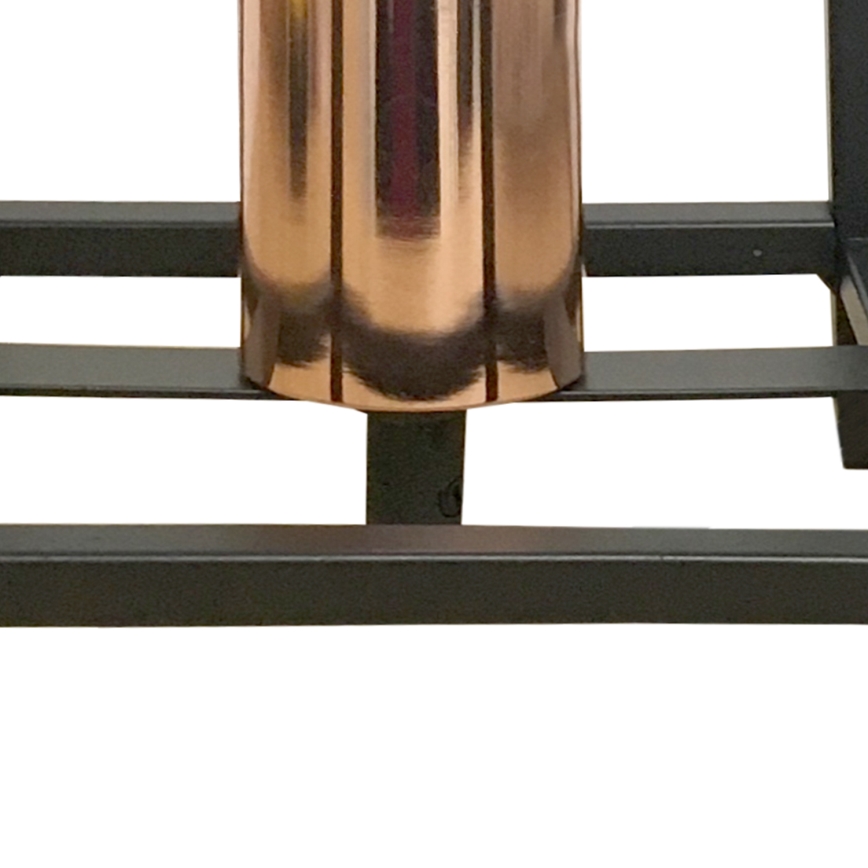 ONLI - Pöytävalaisin FLOKI 1xE27/15W/230V 20 cm musta/kupari