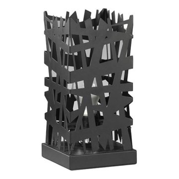 ONLI - Pöytävalaisin FORESTA 1xE27/15W/230V 29 cm musta