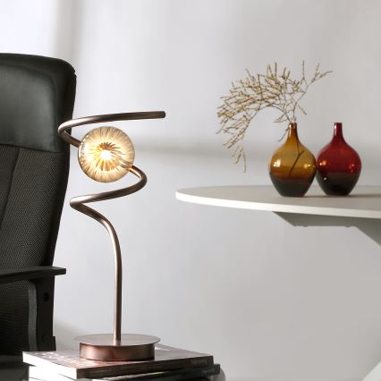 ONLI - Pöytävalaisin FRIDA 1xG9/10W/230V 42 cm kupari