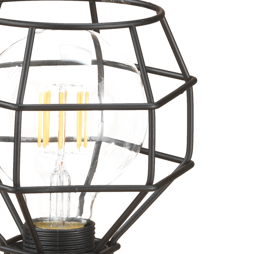 ONLI - Pöytävalaisin HÄMÄHÄKKI 1xE27/15W/230V 23 cm musta/ruskea