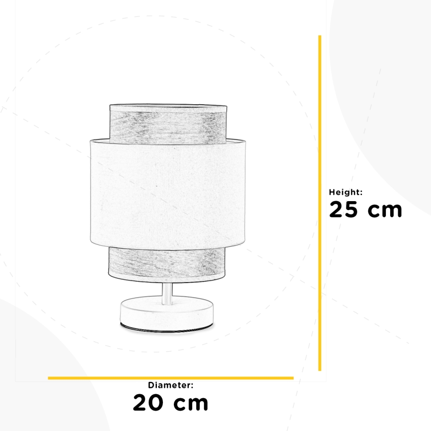 ONLI - Pöytävalaisin LICIA 1xE27/22W/230V