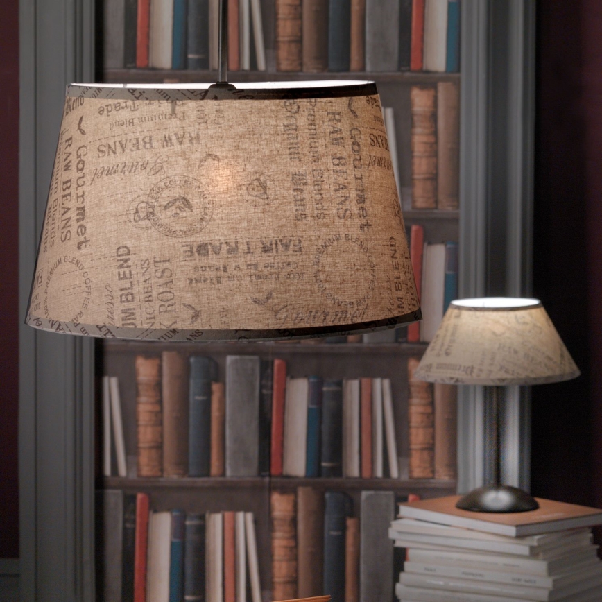 ONLI - Pöytävalaisin MAIDA 1xE27/15W/230V 38 cm ruskea