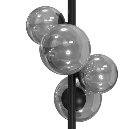 ONLI - Pöytävalaisin PALOMA 4xG9/10W/230V 48 cm musta/savuinen